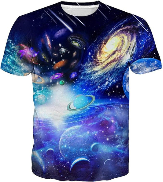 Unisex-ix 3D Pattern Printed Short Sleeve T-Shirts Casual Graphics Tees