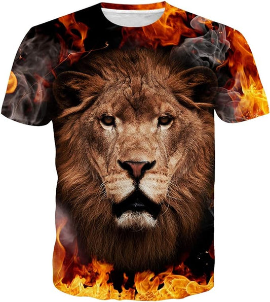 Unisex-xi 3D Pattern Printed Short Sleeve T-Shirts Casual Graphics Tees